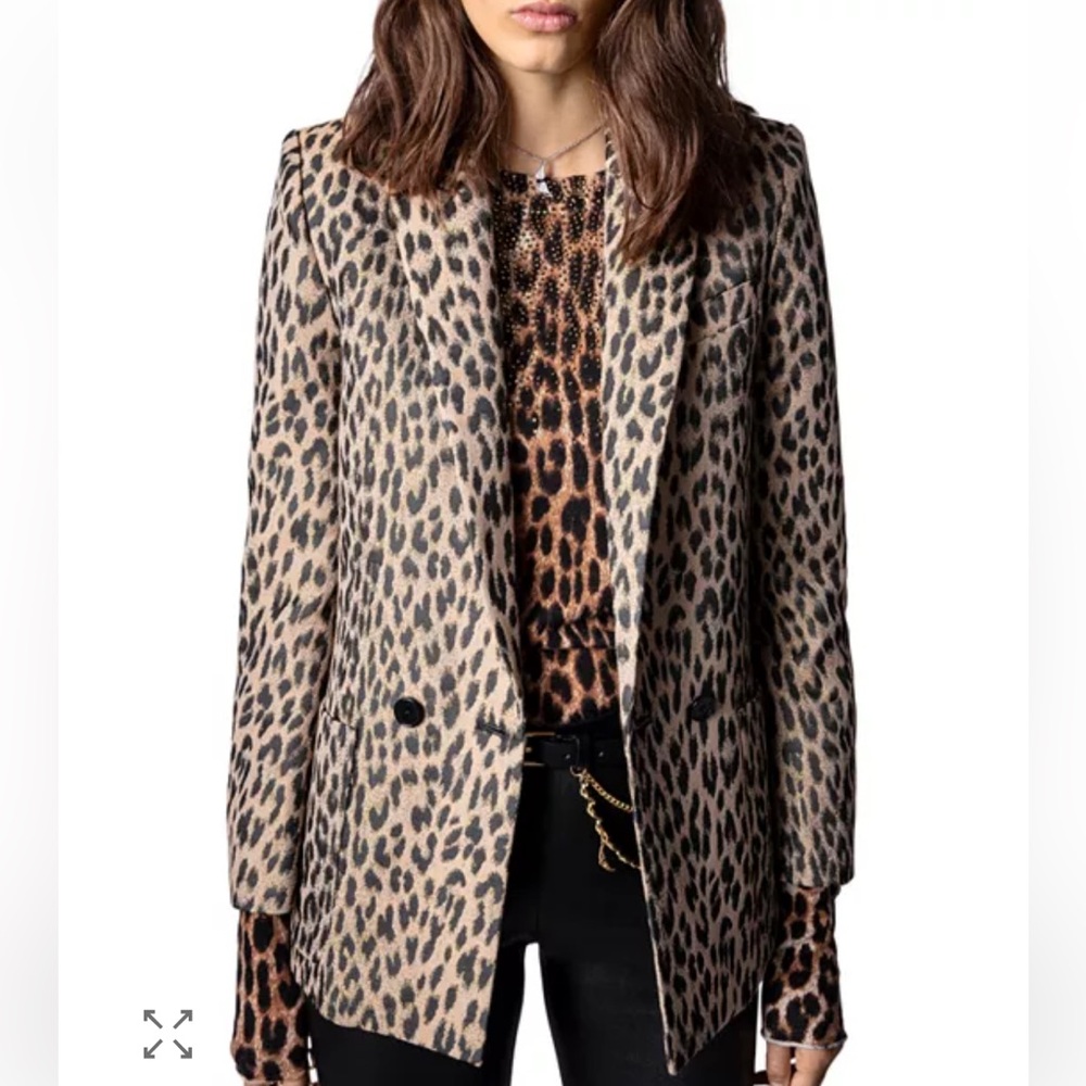 Zadig & Voltaire Animal Print Blazer - Picture 8 of 10